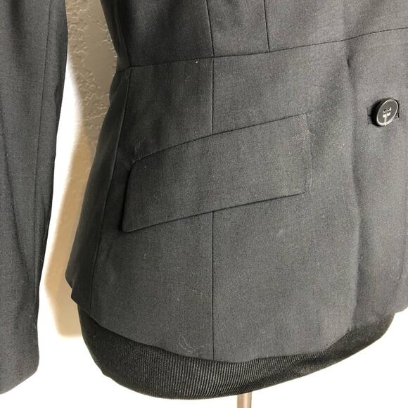 Theory Liv Tailor black wool button front blazer size 4 - Picture 4 of 16